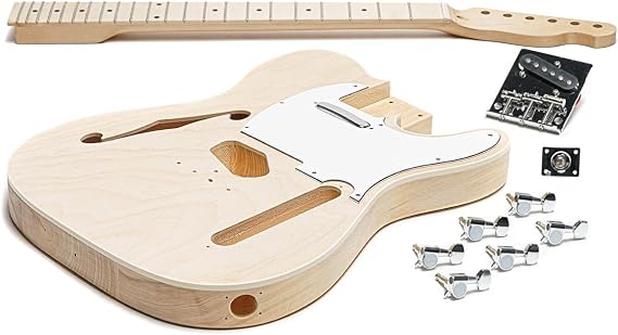 Solo TC 69 Style DIY Guitar Kit, Wilkinson Bridge, Maple Top, Maple FB