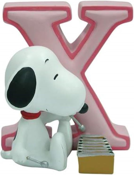 WL SS-WL-8594 Snoopy Playing The Xylophone Instrument with The Letter X, 2.75"