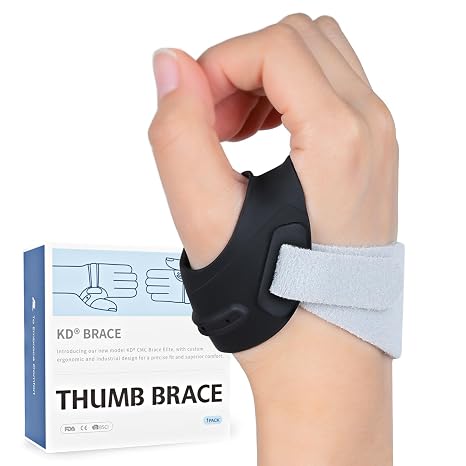 KD Thumb Brace for CMC Osteoarthritis with Thumb Sleeve (Left Hand, Medium)