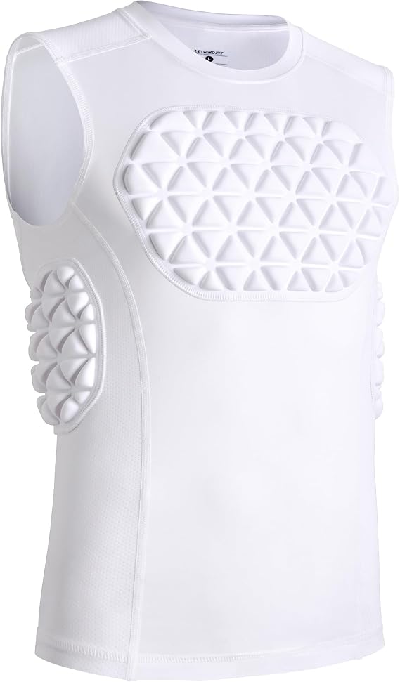 Youth Baseball Chest Rib Protector Padded Compression Shirt