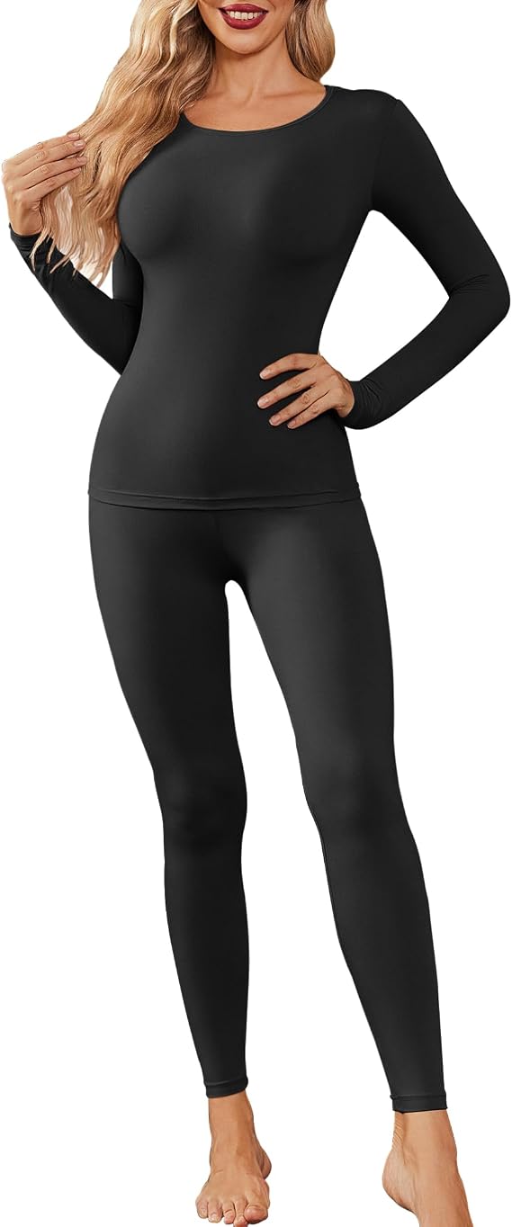 Thermal Underwear for Women Long Johns Base Layer Pajama Sets Cold Weather
