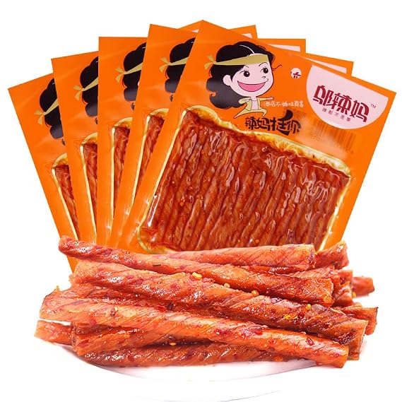 Chinese snacks, spicy snacks, spicy strips (70gx5)