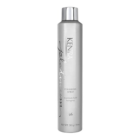 Kenra Professional Platinum Finishing Spray 26 | Maximum Hold Hairspray | Fast-drying, Non-Flaking, Non-Drying | Humidity-Resistant |All-Day Style Retention |High-Shine Finish |All Hair Types