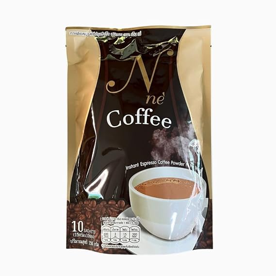 Thai Healthy Instant Coffee N Ne Coffee Yai Nee Coffee Sugar Free 10 Sachets Per Pack