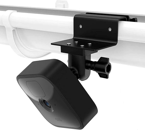 HOLACA Gutter Mount Compatible with New Blink Camera (Outdoor 4/3), Blink Indoor/Outdoor/Mini/Mini2/XT/XT2 (Camera NOT Included), Black | 1PCS Gutter Mount
