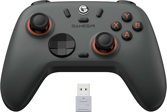 GameSir Nova lite2 PC コントローラー 有線、無線（Bluetooth、2.4GHz）連射機能/マクロ＆ループ機能 1000hzポーリングレートゲームパッド PC、Switch、ios、Android対応 アンチドリフトホール効果スティックゲームコントローラー トリガーストップ 二つ背面ボダン搭載 非対称ランブルモーター付きSwitch/Switch2プロコン 一年保証