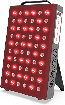 Red Light Therapy for Body and Face, 660nm 850nm Red Near Infrared Light with 60 Dual Chip LEDs, Timer, 3 Modes, High Power Clinical Grade Panel, for Pain Relief, Sleep, Skin Health, 100W