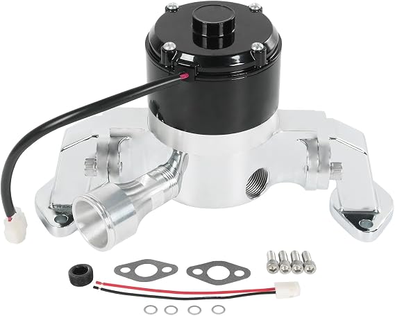 Big Block Electric Water Pump Replacement for Chevy BBC 396-454-502 35+ GPM High Flow Aluminum Water Pump Chrome
