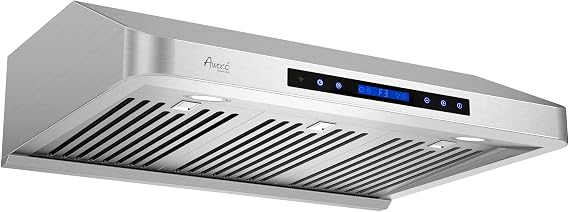 30" Supreme 7 High Under Cabinet Range Hood with 8 Round Top Vent | 1000CFM, Touch & Remote Controls, External Oil Collector, 6 Speeds, 2 Motors, LED Lights, ETL Certified, Stainless Steel