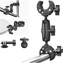 Double Super Clamp Mount Umbrella Clamp Motorcycle Camera Pole Mount Desk Holder accessories
