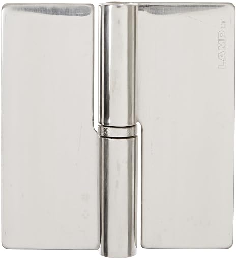 Sugatsune HNH-75CR Weld On Lift Off Hinge, Stainless Steel 304, Mirror Finish, Right Handedness, 3mm Leaf Thickness, 70mm Open Width, 12mm Pin Diameter