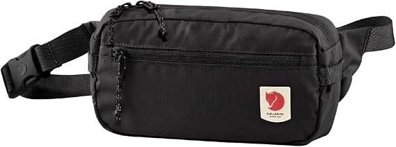 Fjallraven High Coast Hip Pack Lightweight Waist Pack, Crossbody Sling Bag for Travel, Hiking & Everyday Use, Black