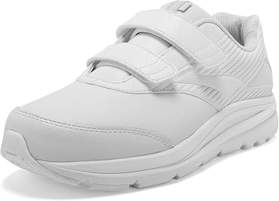 Brooks Womens, Addiction Walker V-Strap 2 Walking Shoe White 10 B