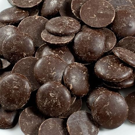 Guittard 61% Blended Premium Cocoa Semisweet Dark Chocolate Wafers, 25 lb - Ideal for Baking and Gourmet Desserts