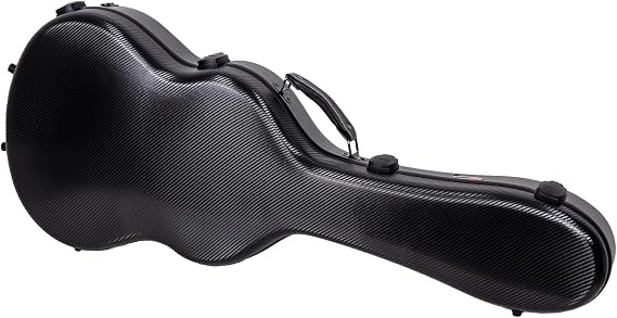 Crossrock Poly Carbon Case for 4/4 Classical Guitars, Black (CRF4030CBK)