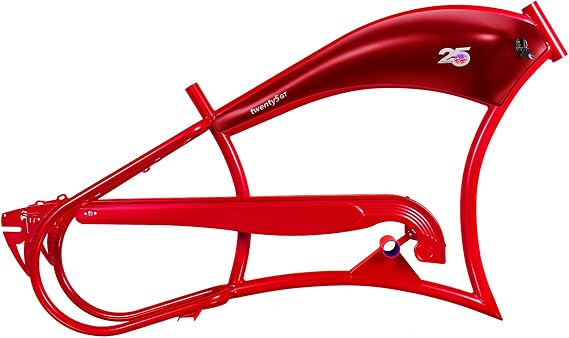 Tracer twenty5 E-Bike 26" Stretch Cruiser Steel Frame and Chain Guard,BT-T800 Battery Holder for 26" x3.0, 4.0 Tire Multi-Color