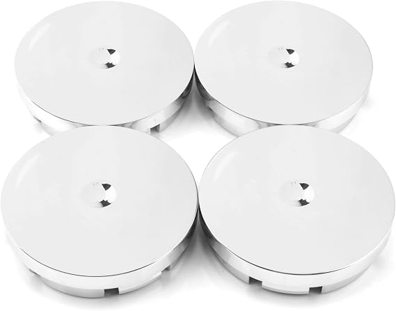 RTrhinotuning 55.5mm Wheel Center Caps Compatible with Fabia Citigo Lada Vesta 5JA 601 151A, OD: 2.19"(55.5 mm) ID: 2.01"(51 mm) Chrome Rim Caps
