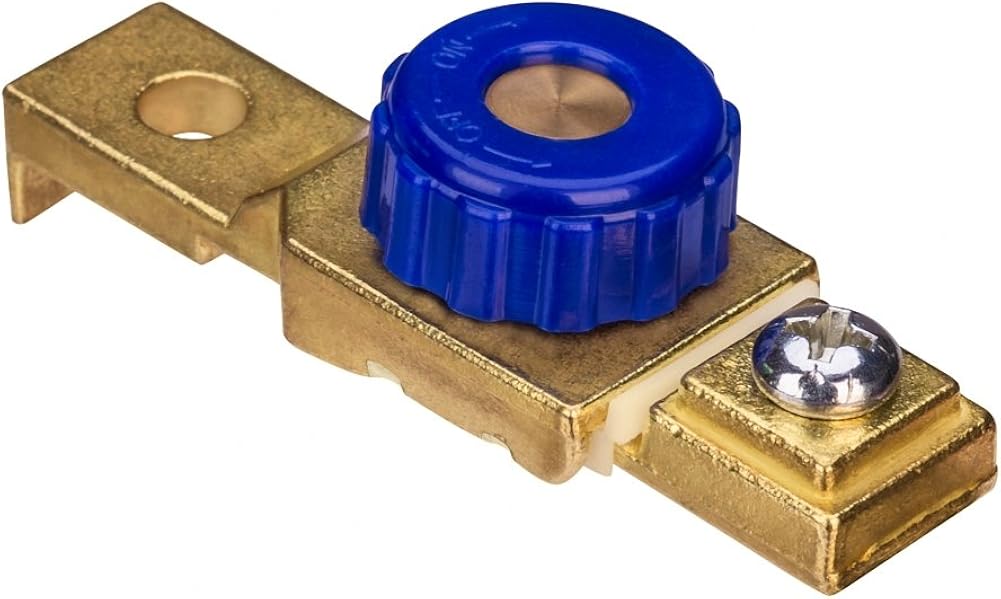 DC12V 80A Motorcycle Top Post Battery Switch, Cut Off Kill Terminal Anti-Leakage Disconnect Switch Battery for Car Boat Rv Truck ATV UTV SUV (Blue)