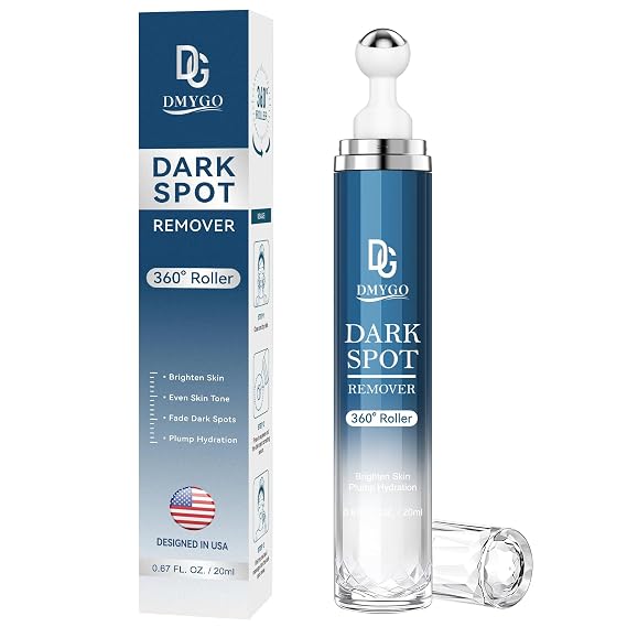 Dark Spot Remover for Face and Body, Dark Spot Corrector Serum, Melasma, Age Spot & Freckles Remover, Skin Care Serum for Uneven Skin Tone with 360 Roller Massage Ball, 0.67 fl. oz