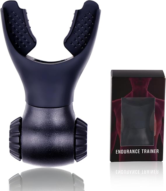 Portable Muscle Trainer Exercise Device with Adjustable Settings Resistance Trainer to Improve Breathing Capacity Enhance Muscle Training Strength