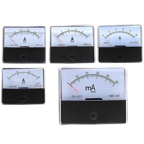 DH-670 Pointer Type Ammeter 500mA 1A2A3A5A10A20A30A50A Analog Current Panel Meter(1A)
