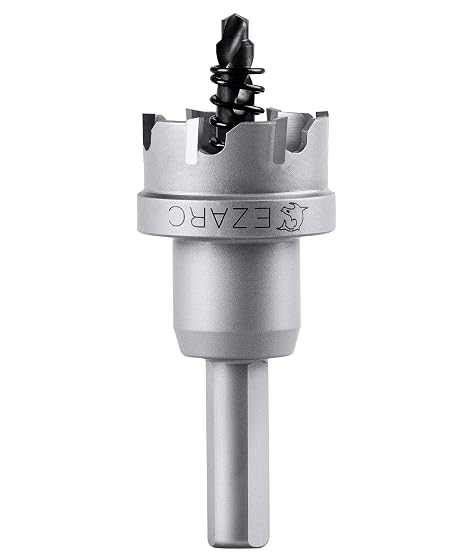 EZARC Carbide Hole Saw Heavy Duty, Hole Cutter for Stainless Steel, Sheet Metal 1-1/16" 27mm