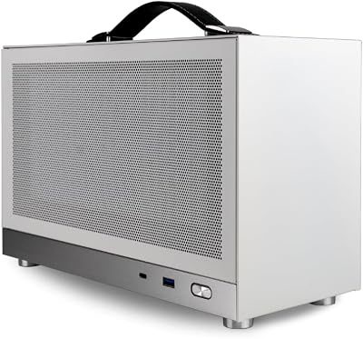 Empowered PC LAN Gaming Desktop 8.1L Small & Light, RTX 5080, AMD 8-Core Ryzen 7 9800X3D, 32GB DDR5 RAM, 2TB Crucial P510 Gen5 NVMe, WiFi 6E  BT, Windows 11 Pro Best Mini ITX SFF Computer White
