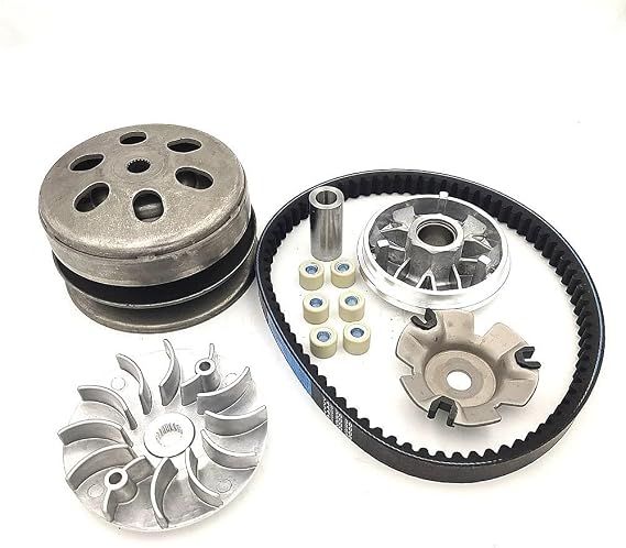 CLEO GY6 50cc Clutch Set - Includes Clutch Assembly & Variator Assembly with Gates 669 Belt, Fits GY6 50cc Engine Scooters