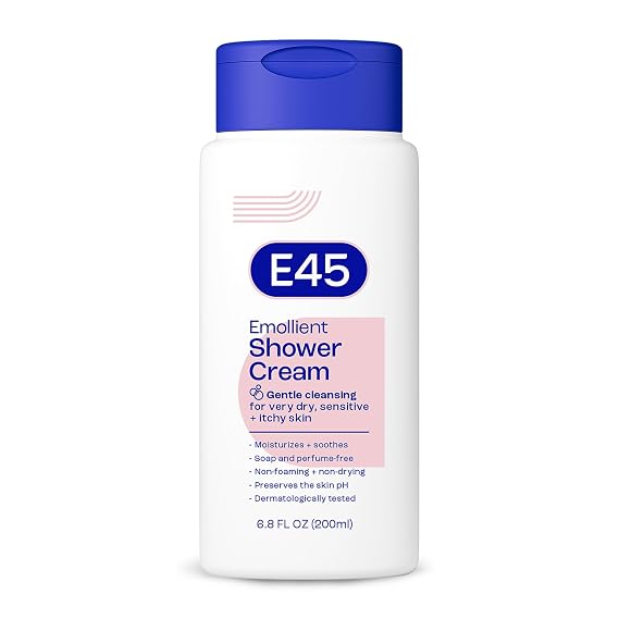 E45 Emollient Shower Cream, Body Wash for Sensitive Skin, 6.8 fl oz