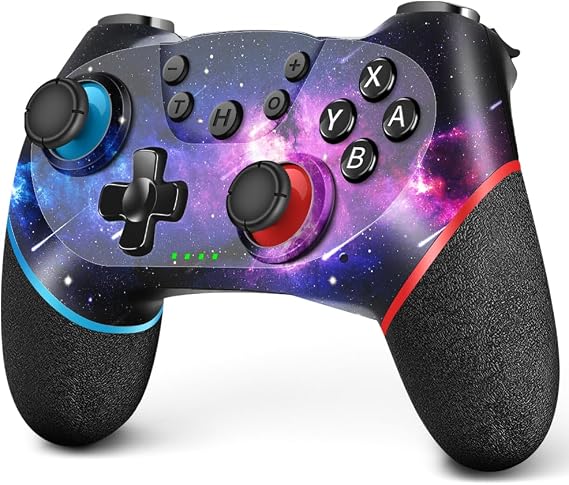 AceGamer Wireless Controller for Nintendo Switch/Lite/OLED/Switch 2, Galaxy Custom Design, Dual Vibration/Turbo/Ergonomic ! (Galaxy)