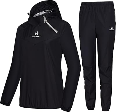 HOTSUIT Sauna Suit for Women Anti Rip Sweat Suit for Weight Loss Odorless Sauna Jacket Pant for Workout Gym