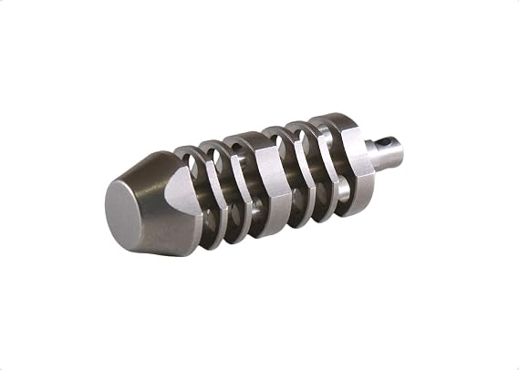 TEC Accessories TEC-T3-6X Titanium Isotope Triode Fob, titanium housing for tritium vials