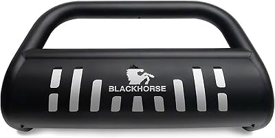 Black Horse Bull Bar Skid Plate Black Compatible with 2014-2023 Jeep Cherokee Excludes Trail Hawk Edition-BBJPCEA-SP