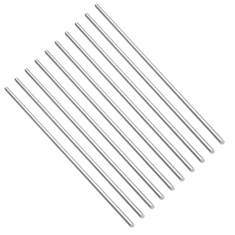 10 Pcs 5mm Diameter 6061 Round Rod 16" Long Solid Extruded Lathe Stock,(5mmx405mm) Metric Aluminum Rod,Used for DIY Process
