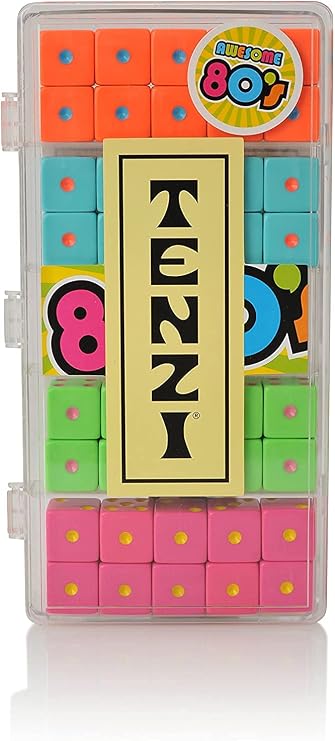 TENZI Select Dice Game - A Fun, Fast Frenzy for The Whole Family - 4 Sets of 10 Uniquely Colored Dice with Storage Case