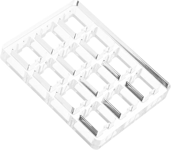 Clear Switch Tester Base Acrylic Plate for Cherry Switch, 3x4 board