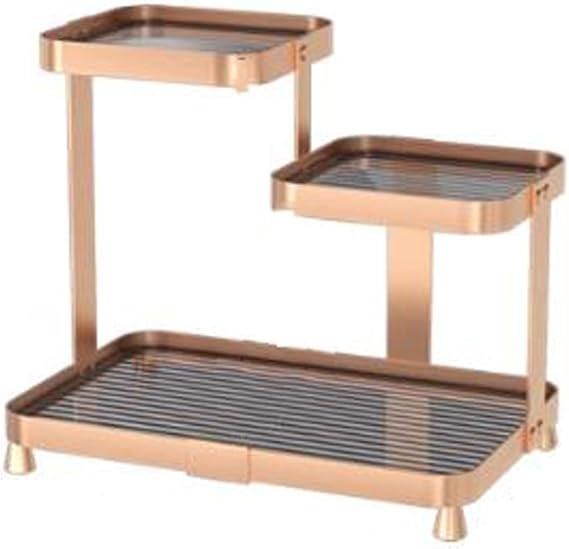 makeup organizer Light luxury Bathroom Countertop Organizer , 3 Tier Makeup Rack Organizer, Skincare Lotion Nail Polish Lipsticks Counter Organization and Storage for Bathroom, Kitchen, Bedroom cosme