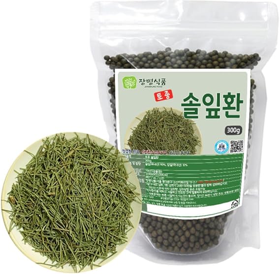 Organic Natural Pure Pine Needle Extract Herbal Pills Granule Ball - Concentrated Lump Grain Powder Contain Suramin, Bioflavonoids, Antioxidants, shikimic Acid,phytoncide-10.58 Ounce (300g)