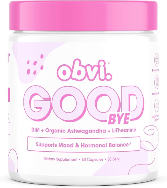 Obvi Goodbye, Daily Relaxation Supplement for Women, 60 Count, 30 Servings