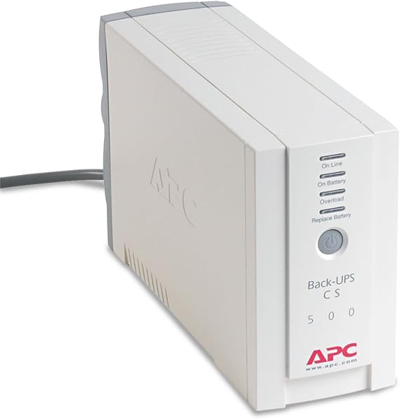 Apc Back-UPS CS Battery Backup System Six-Outlet 500 Volt-Amps (APWBK500)