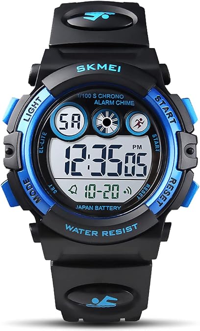 GOLDEN HOUR Watches for Kids Digital Sport Waterproof Boys Girls Watch Outdoor 12/24 H Alarm EL Backlight Stopwatch Military Child Wristwatch Ages 3-15