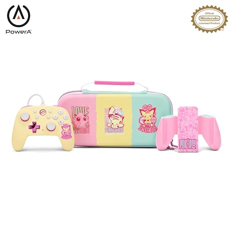 PowerA Nano Wired Controller with Comfort Grip - Pokemon: Sweet Assortment, Protection Case for Nintendo Switch