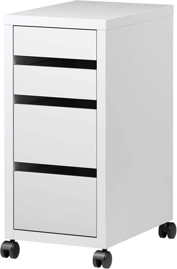 MICKE Drawer Unit with Casters, White 403.542.83