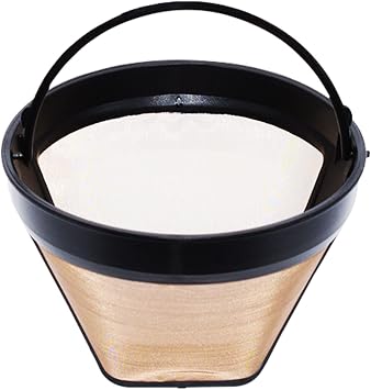 Delonghi Coffee Filter Replacement - Delonghi 5513200149 Coffee Filter - Espresso Machine and Coffee Maker Compatible - Reusable Gold Filter - 1 Count