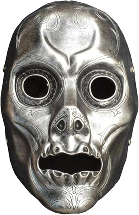 Death Eater Skull Mask, Resin Halloween Dance Party Props Costume Cosplay Mask for Adult