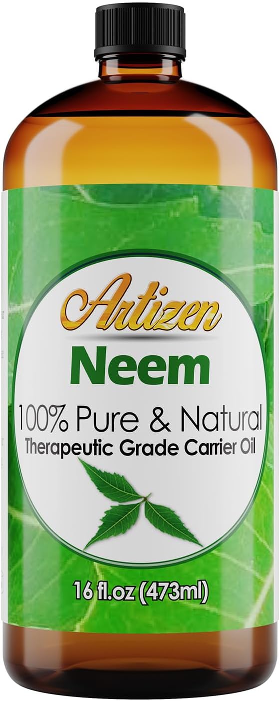 Artizen - Neem Oil (16 oz) 100% Pure Cold Pressed Neem Oil for Plants, Safe for Indoor & Outdoor Garden - All Natural Safe for Plant Growth, Essential Oil Concentrate for Spray