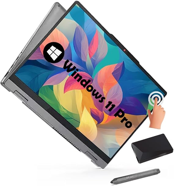 Lenovo Ideapad 5i Touchscreen Laptop - 2-in-1 Laptop with Digital Pen | Intel Core 7 150U(>i7-1355U) | 14" WUXGA Touchscreen | Windows 11 Pro | Fingerprint Reader, Backlit KB | 16GB RAM | 1TB SSD