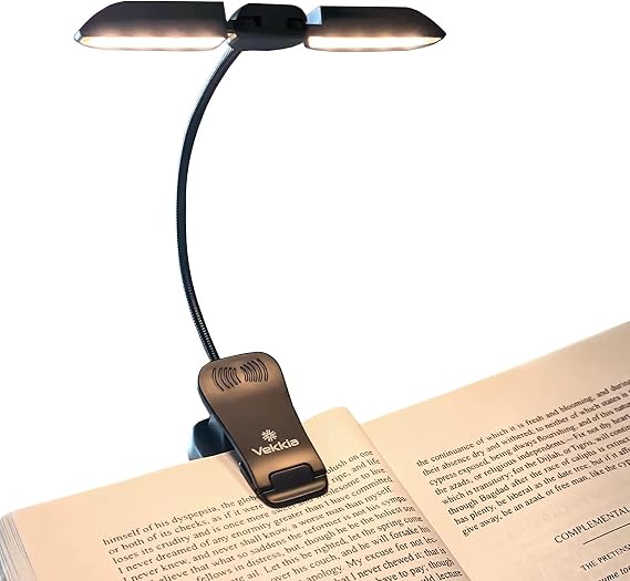 Vekkia 14 LED Rechargeable Book Light for Reading at Night
