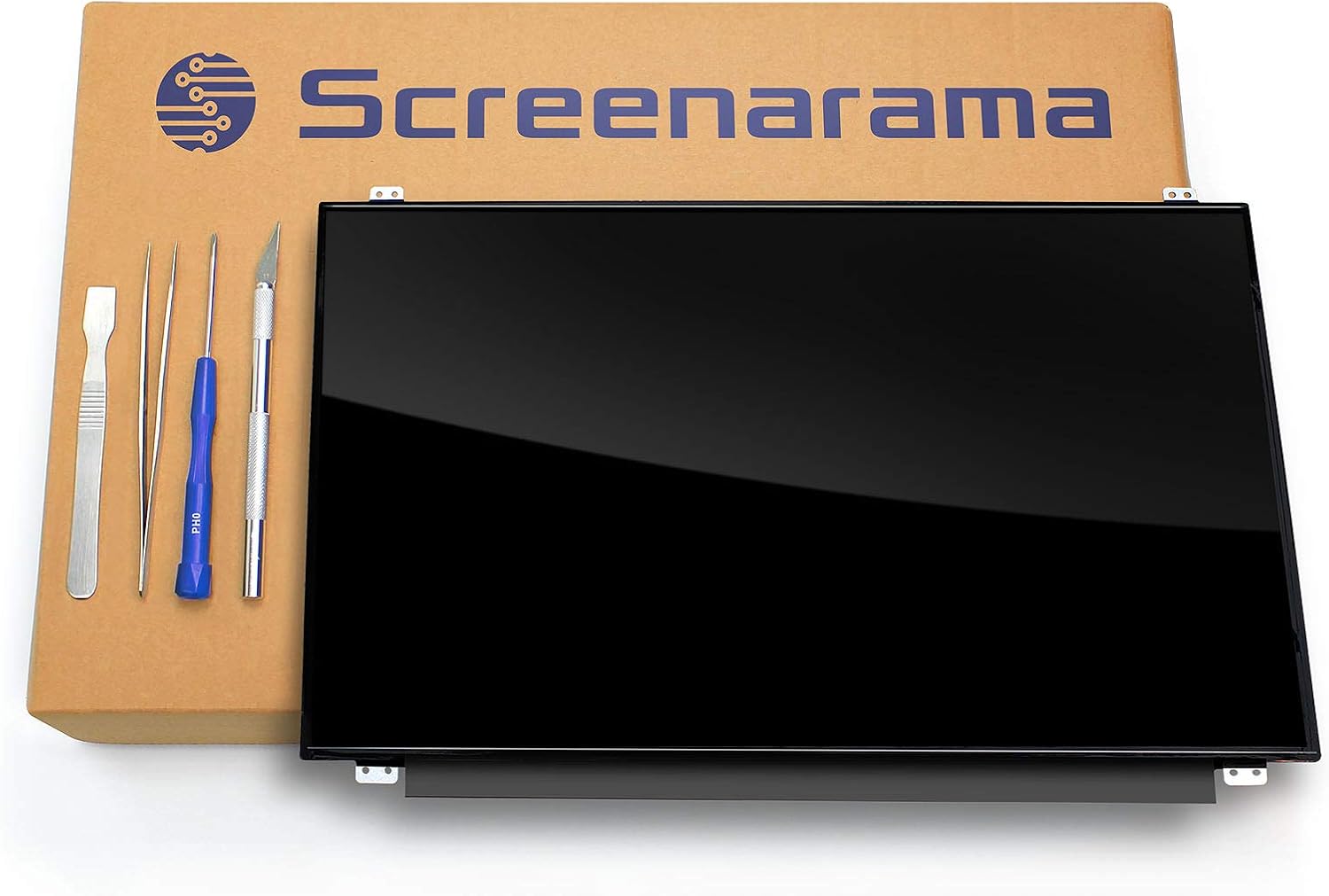 SCREENARAMA New Screen Replacement for B140XTN02.E, HD 1366x768, Glossy, LCD LED Display with Tools