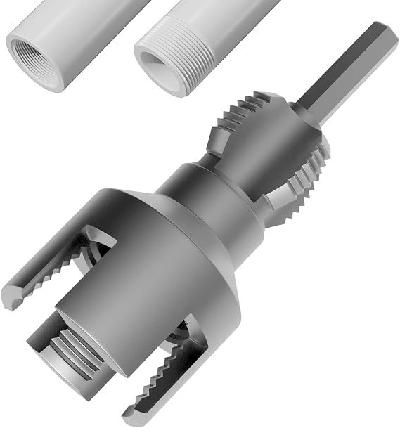 Integrated Internal & External Pipe Threading Tool (1" Dies)